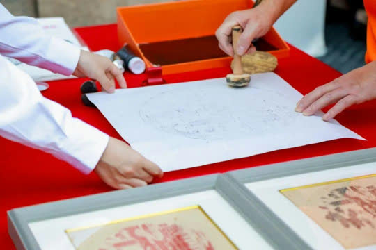 Woodblock printing workshop